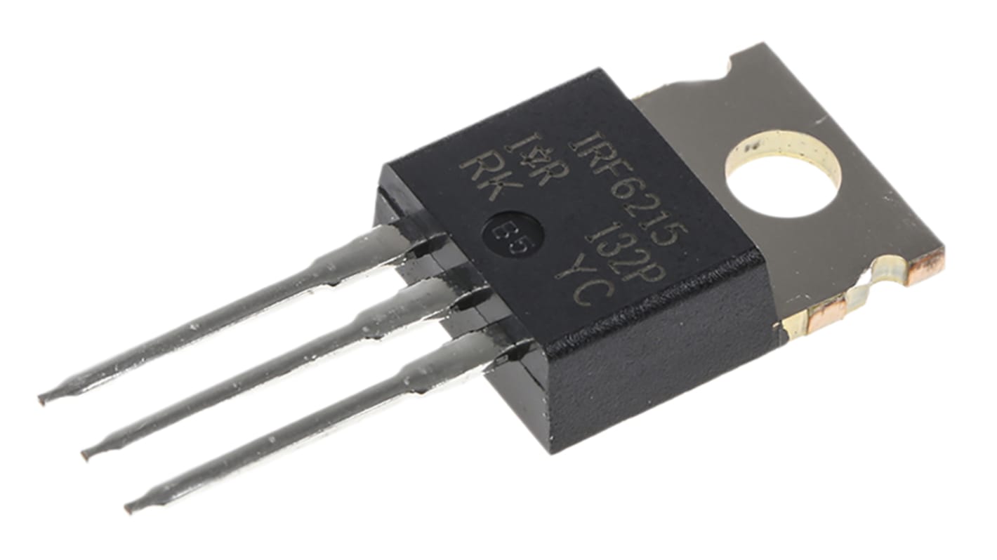 Infineon HEXFET P-Channel MOSFET, 13 A, 150 V, 3-Pin TO-220AB IRF6215PBF