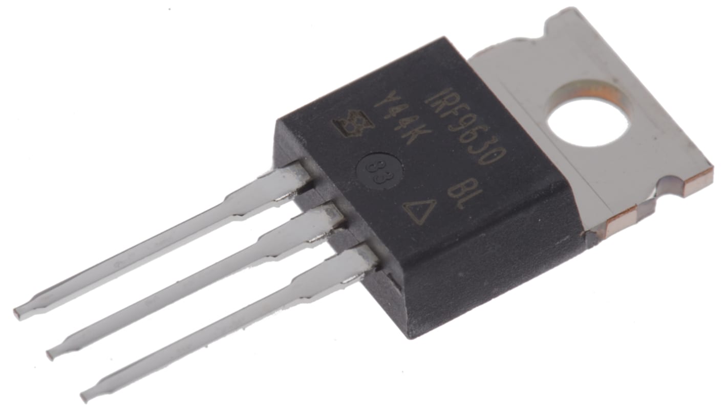 Vishay P-Channel MOSFET, 6.5 A, 200 V, 3-Pin TO-220AB IRF9630PBF