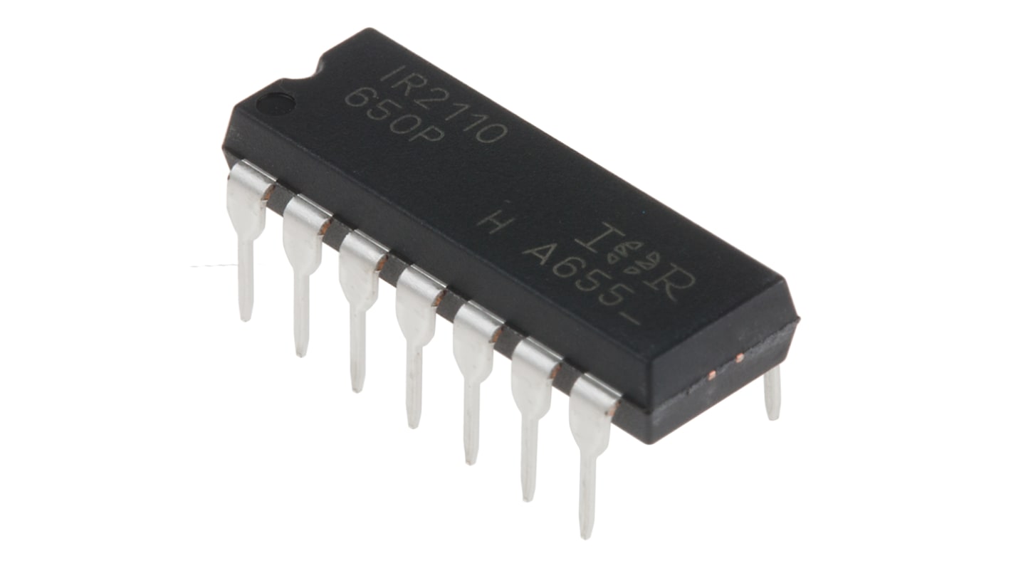 Infineon IR2110PBF, MOSFET 2, 2.5 A, 20V 14-Pin, PDIP