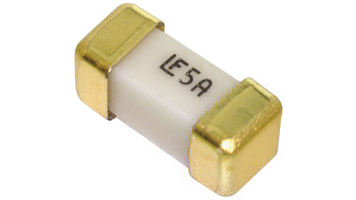 Littelfuse FF贴片一次性保险丝, 5A, 125V 交流/直流, 6.1mm长 x 2.69mm宽 x 2.69mm高