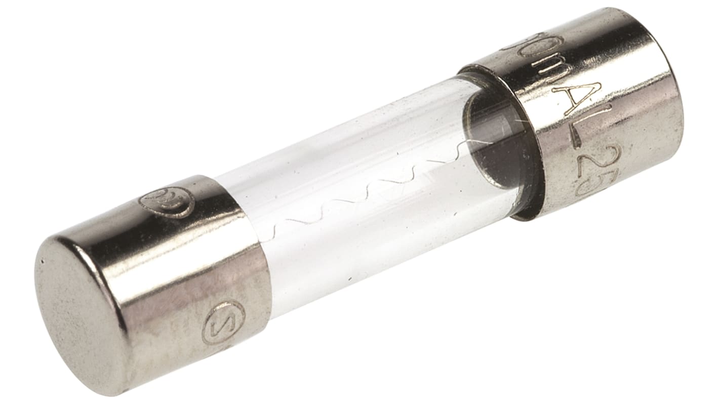 Littelfuse 500mA F Glass Cartridge Fuse, 5 x 20mm