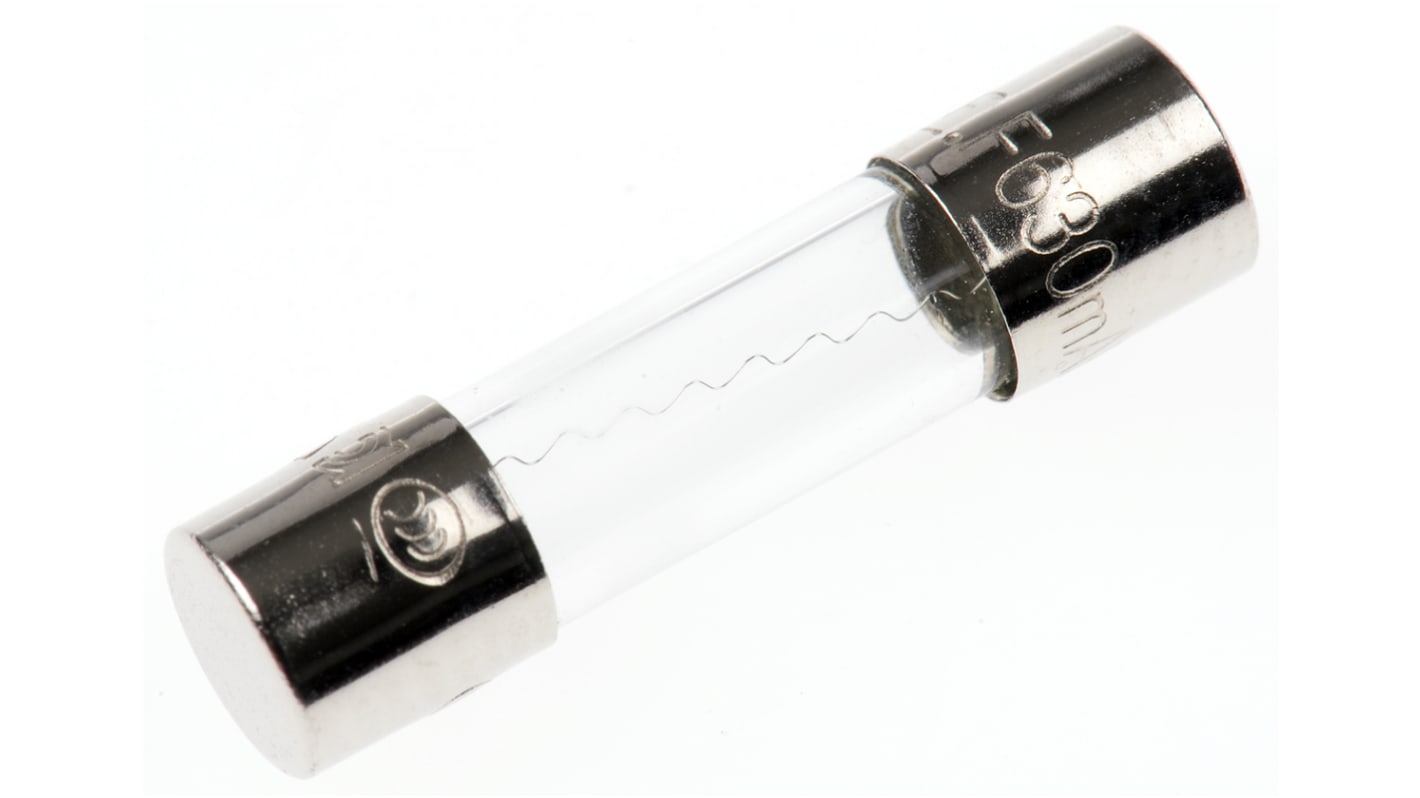 Littelfuse 630mA Finsikring, Reaktionshastighed: F, 250V ac, 5 x 20mm