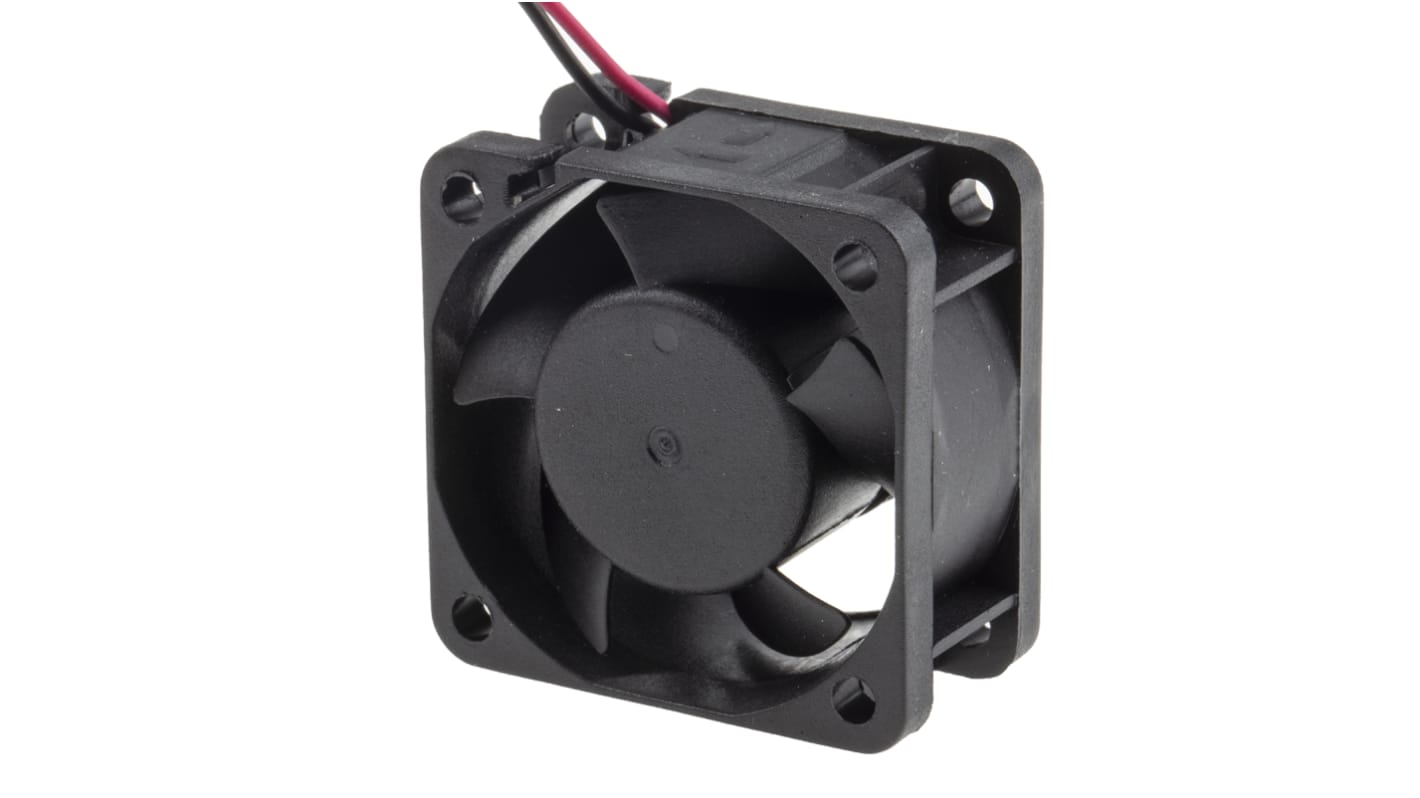 RS PRO Axial Fan, 12 V dc, DC Operation, 15.3m³/h, 1.2W, 100mA Max, 40 x 40 x 20mm