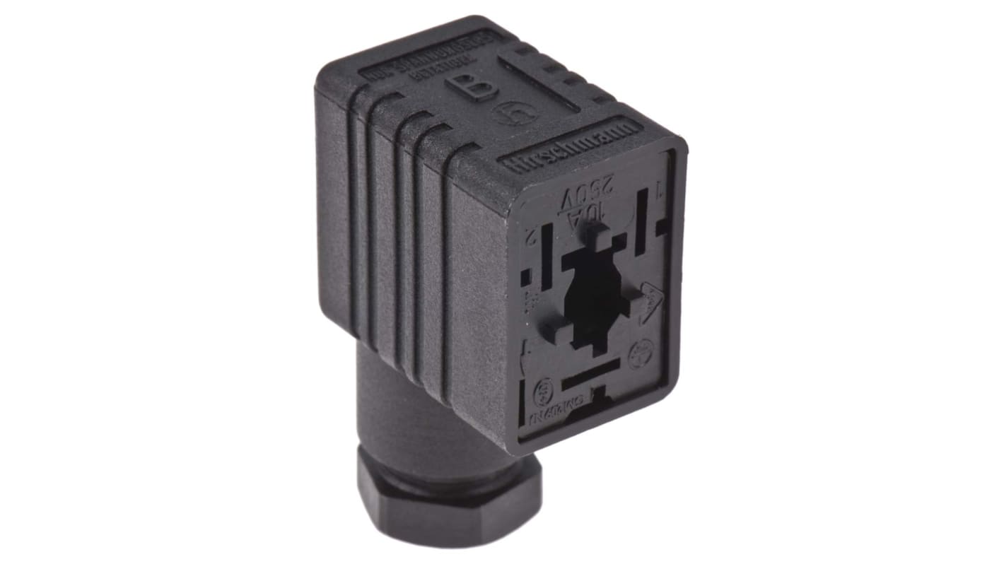 Connettore per valvole a solenoide Hirschmann DIN 43650 B, Femmina, 2P+E, 250 V