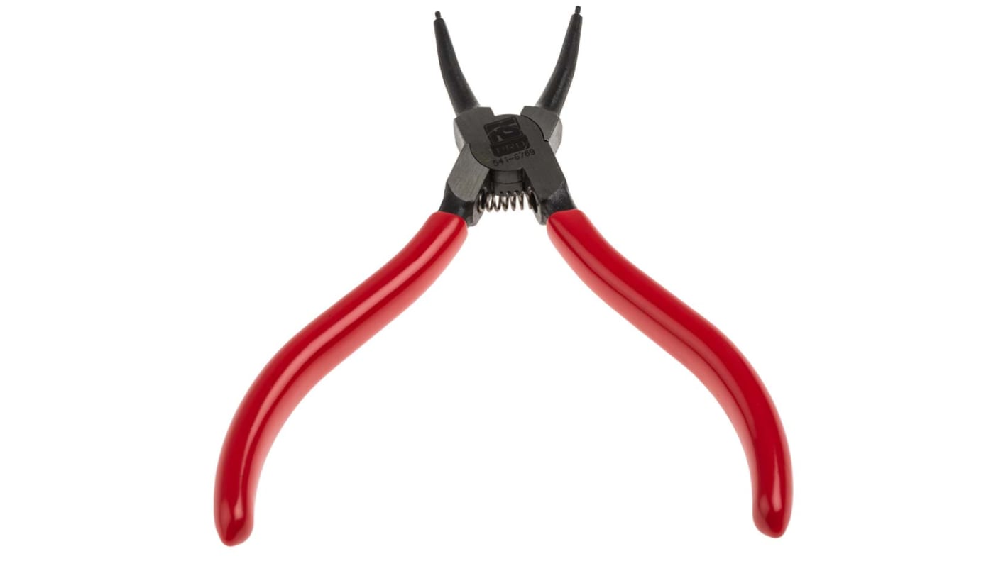 RS PRO Circlip Pliers, 135 mm Overall, Straight Tip