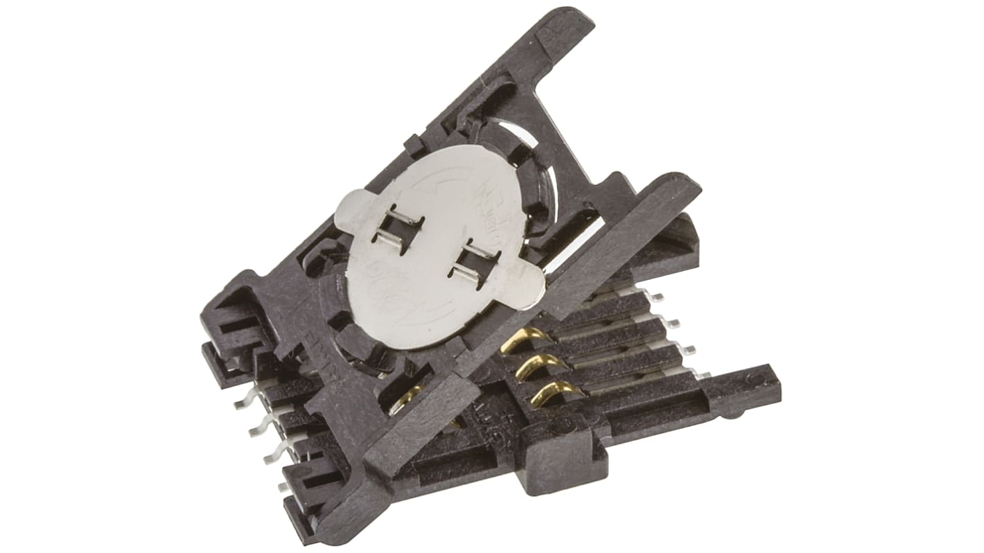 TE Connectivity 8 Way SAM, SIM Memory Card Connector With Solder Termination