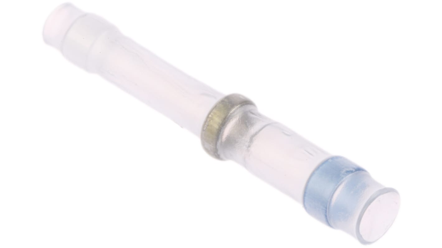 Łącznik lutowany, dł. 26mm, Ø kabla 0.6 → 1.95mm, kolor: Przezroczysty, materiał: Poliolefina, TE Connectivity