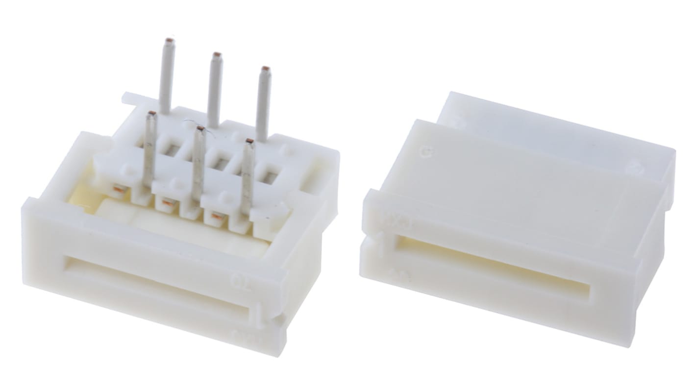 Molex Easy-On THT FPC-Steckverbinder, Buchse, 6-polig / 1-reihig, Raster 1.25mm Lötanschluss