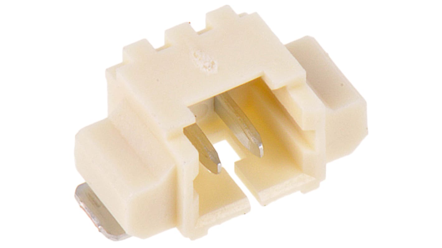 Molex PicoBlade Series Right Angle Surface Mount PCB Header, 2 Contact(s), 1.25mm Pitch, 1 Row(s), Shrouded