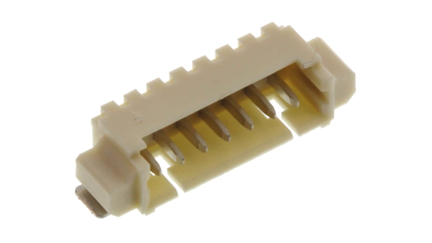 Molex PicoBlade Series Right Angle Surface Mount PCB Header, 7 Contact(s), 1.25mm Pitch, 1 Row(s), Shrouded