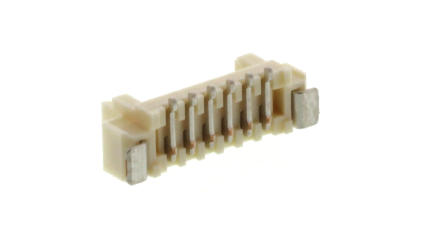 Embase pour CI Molex, 53398, 6 pôles , 1.25mm 1 rangée, 1.0A, Droit