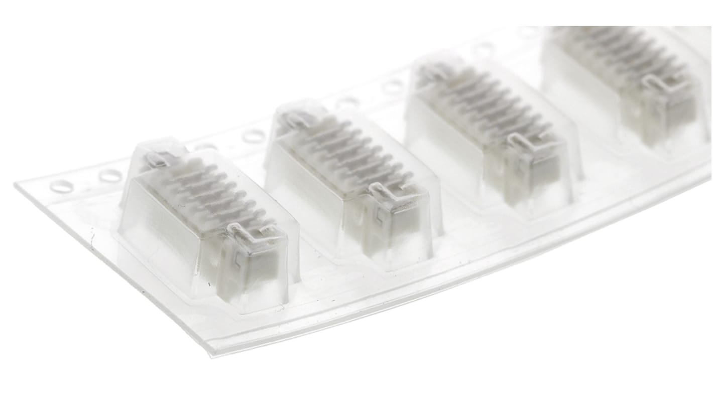 Molex 53398 Series Vertical Surface Mount PCB Header, 7 Contact(s), 1.25mm Pitch, 1 Row(s), Shrouded
