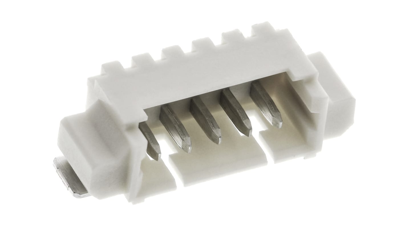 Embase pour CI Molex, PicoBlade, 5 pôles , 1.25mm 1 rangée, 1.0A, Angle droit