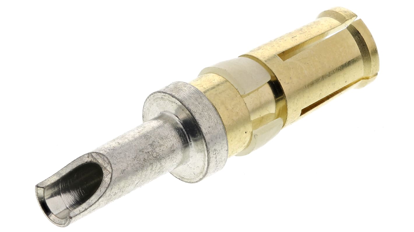 Amphenol ICC, DW Series, Female Solder D-Sub Connector Power Contact, Gold over Nickel Power, 14 AWG