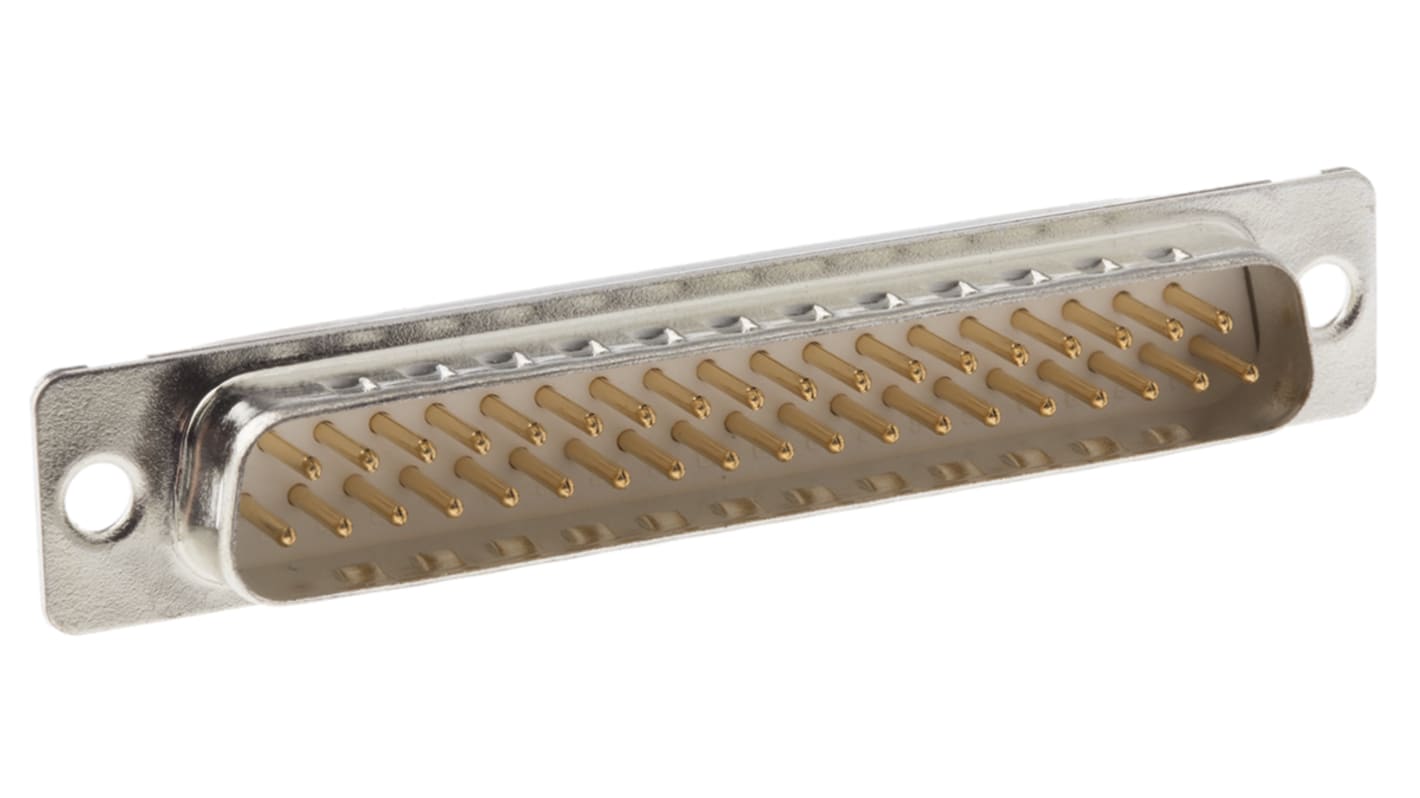 Amphenol Communications Solutions D-Sub konnektor, stik, 37-Polet, 2.76mm benafstand Standard D-Sub, Lige, Tavle