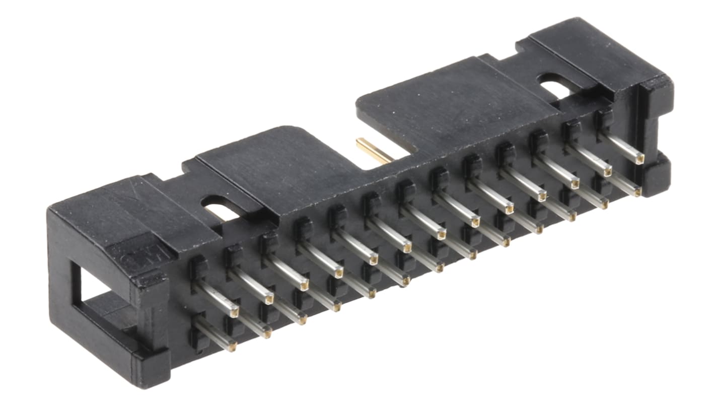 3M 2500 Series Straight Through Hole PCB Header, 26 Contact(s), 2.54mm Pitch, 2 Row(s), Shrouded
