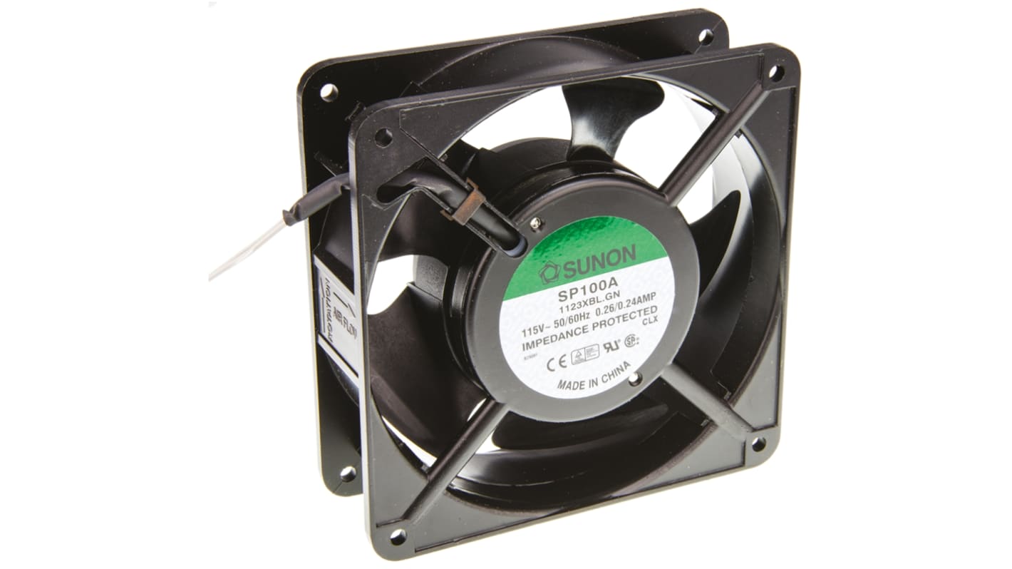 SP100A/1123XBL.GN | Sunon SP Series Axial Fan, 115 V ac, AC