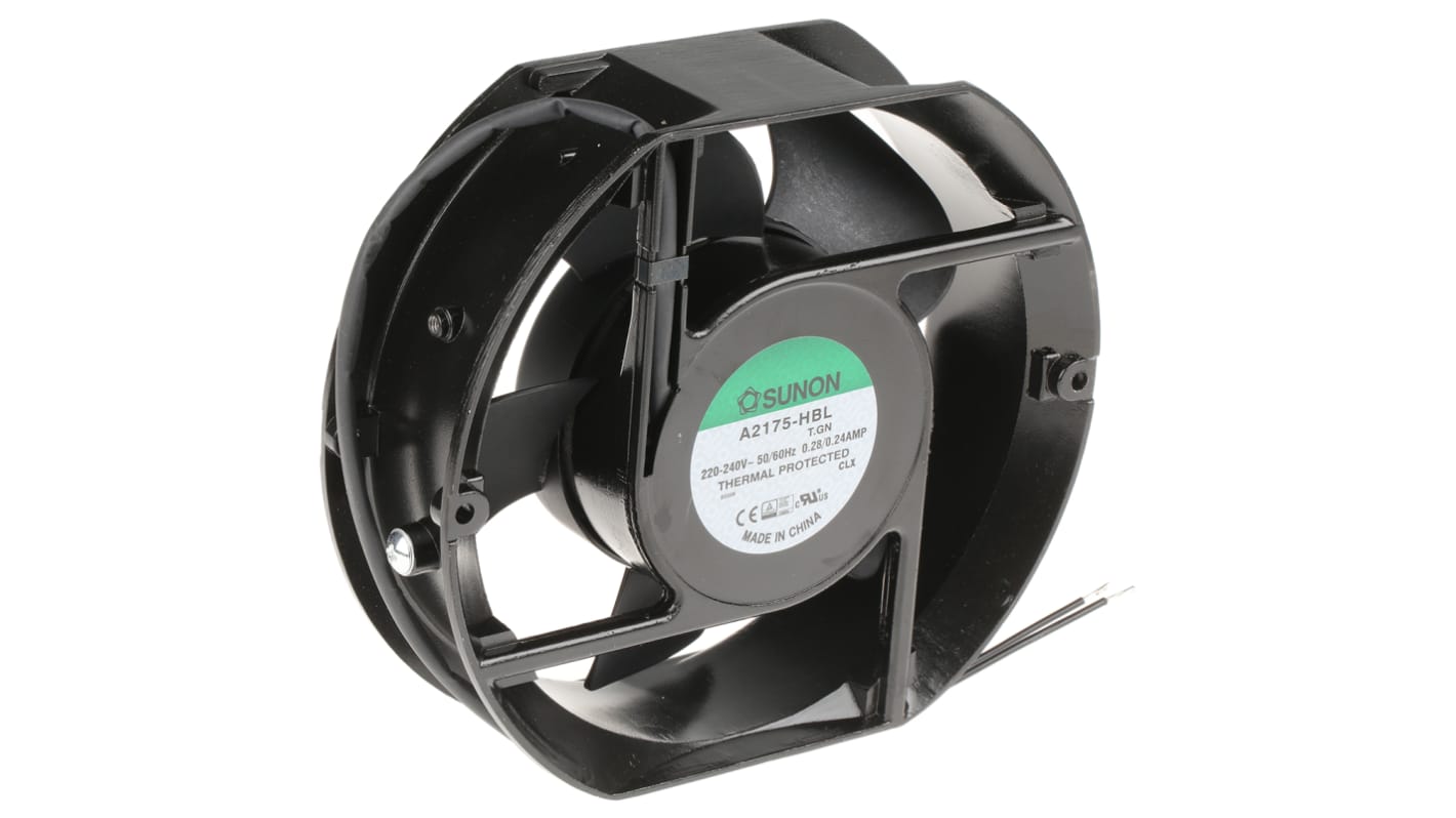 Ventola assiale in c.a. Sunon A2175, 306m³/h, 230 V c.a., 172 x 150 x 51mm