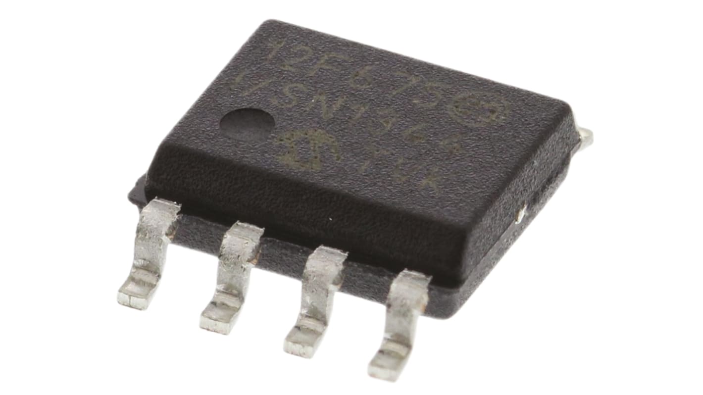 Microchip PIC12F系列单片机, PIC内核, 8针, SOIC封装, 0CAN通道