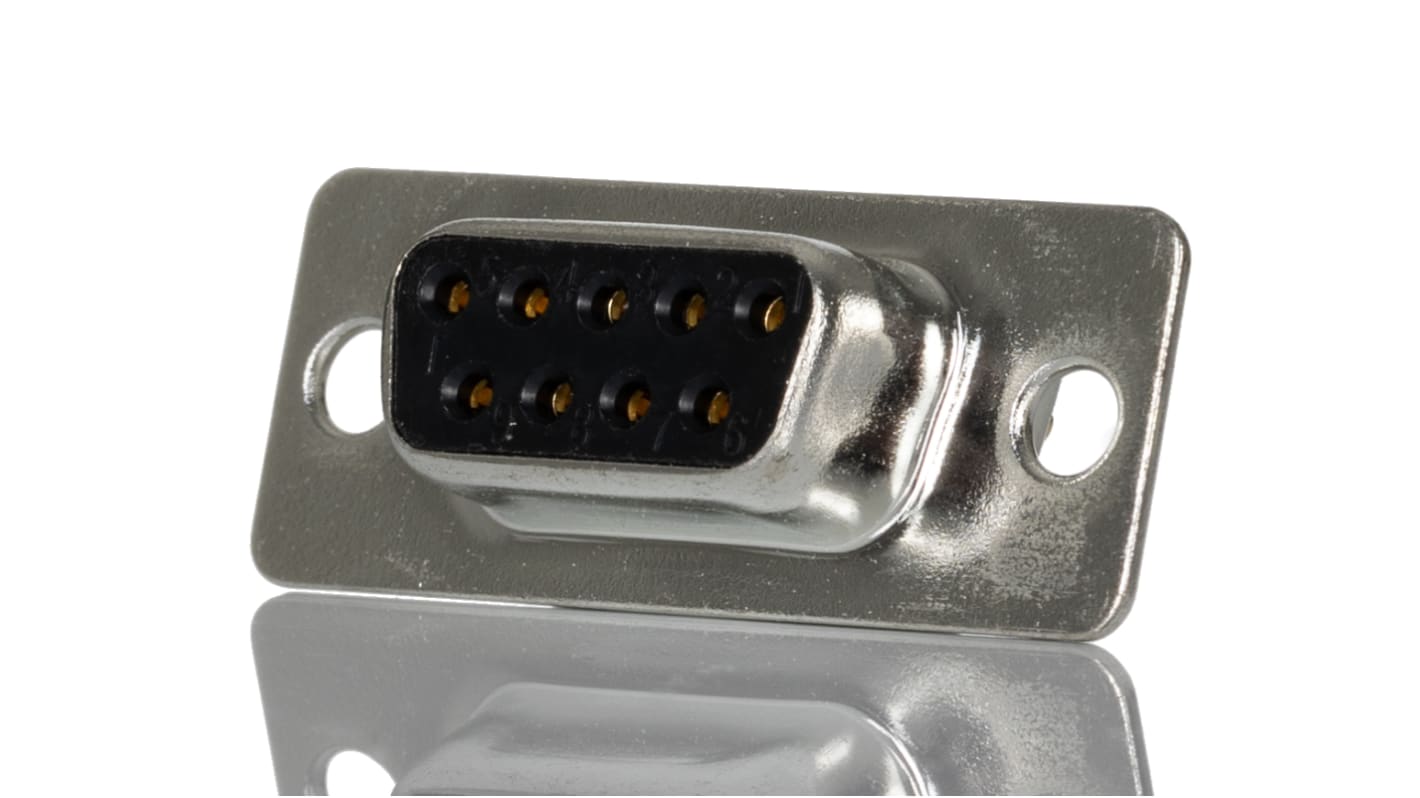 Connettore D-Sub RS PRO standard, E, Femmina, 9 vie, terminazione a saldare