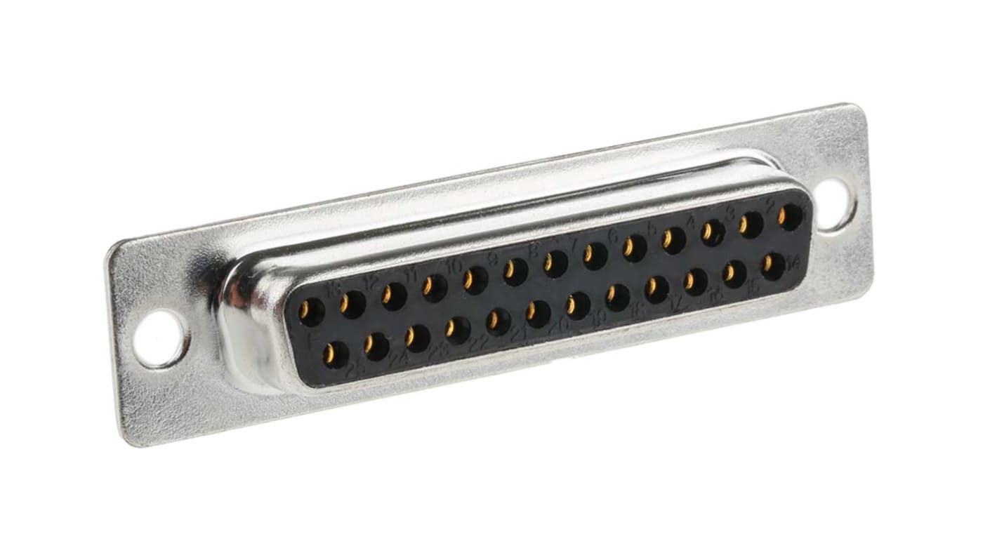 Conector D-sub RS PRO, paso 2.77mm, Recto D-Sub estándar, Montaje en Panel Mount, Hembra, Terminación Soldador B, 500