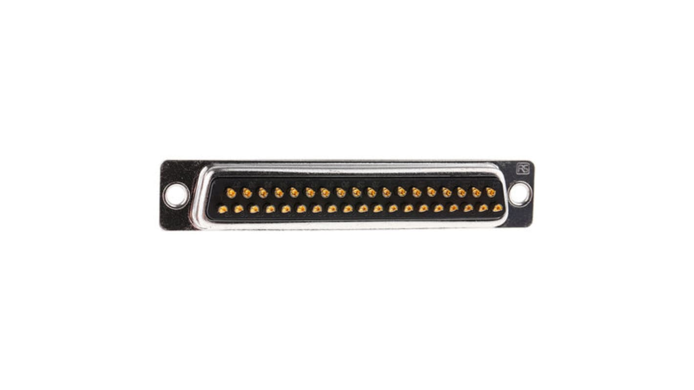 Conector D-sub RS PRO, paso 2.77mm, Recto D-Sub estándar, Montaje en Panel Mount, Hembra, Terminación Soldador C, 500