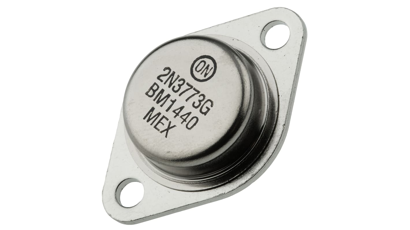 onsemi 2N3773G NPN Transistor, 16 A, 140 V, 3-Pin TO-204