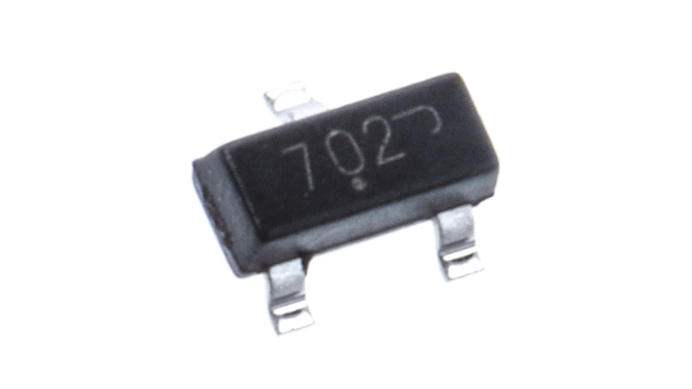 onsemi N-Channel MOSFET, 115 mA, 60 V, 3-Pin SOT-23 2N7002LT1G