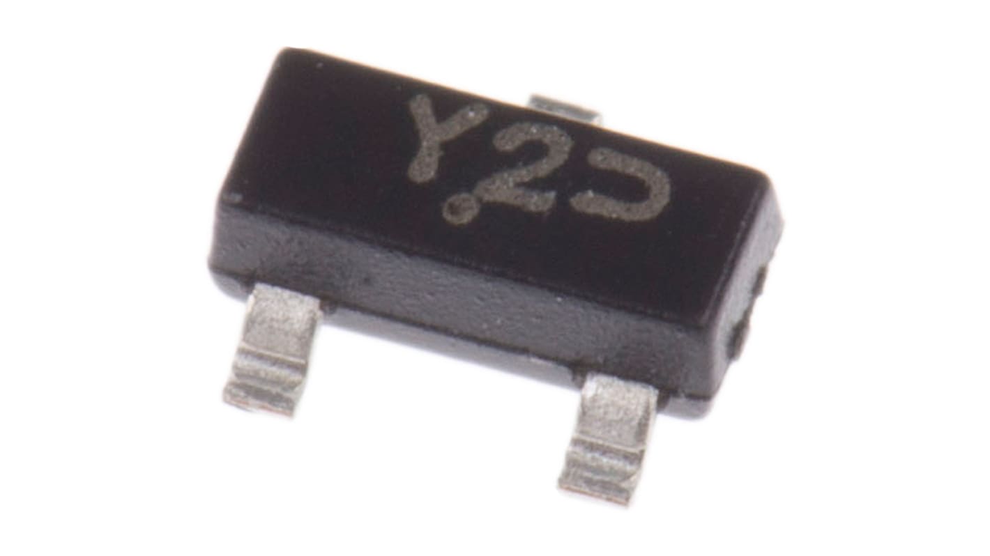 onsemi, 12V Zener Diode 5% 300 mW SMT 3-Pin SOT-23