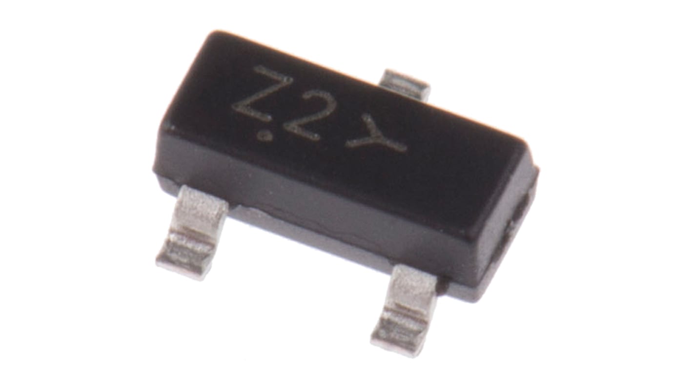 onsemi Zenerdiode Einfach 1 Element/Chip SMD 5.1V / 300 mW max, SOT-23 3-Pin