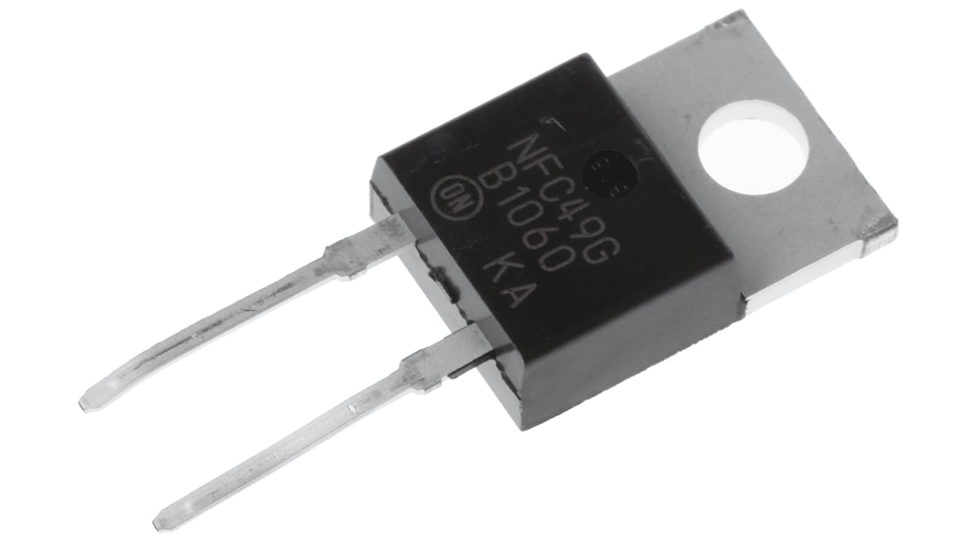 onsemi THT Schottky Diode, 60V / 10A, 2-Pin TO-220AC