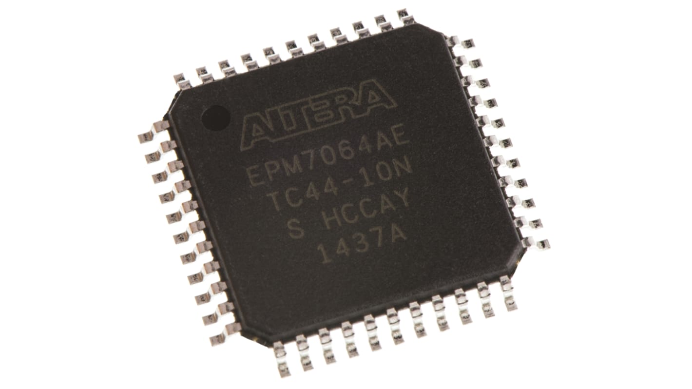 Altera EPM7064AETC44-10N, CPLD MAX 7000A EEPROM 64 Cells, 36 I/O, 4 Labs, ISP, 44-Pin TQFP