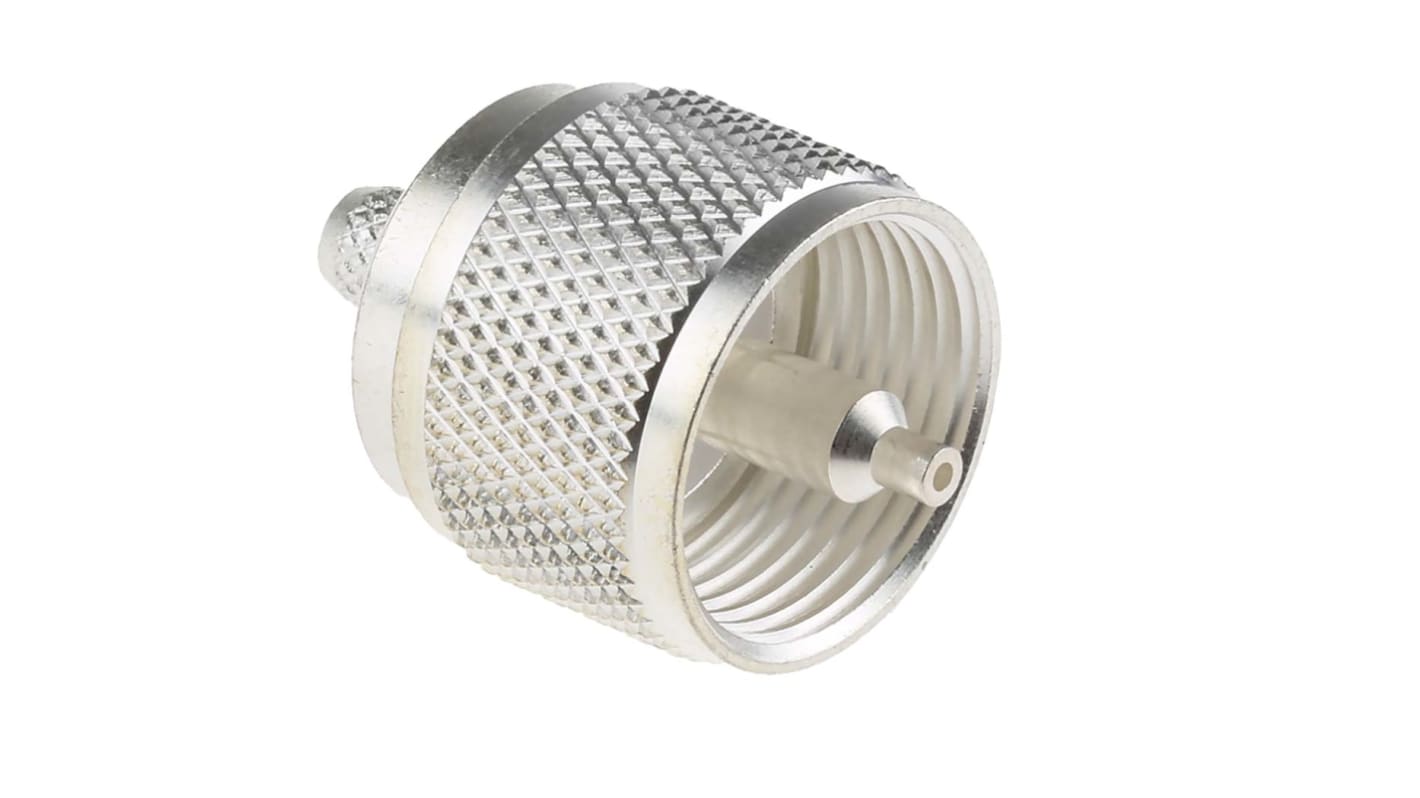 RS PRO, Plug Cable Mount UHF Connector, 50Ω, Crimp Termination, Straight Body