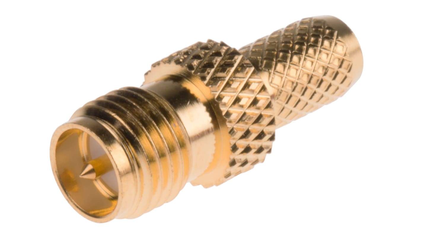 RS PRO, Jack Cable Mount SMA Connector, 50Ω, Crimp Termination, Straight Body