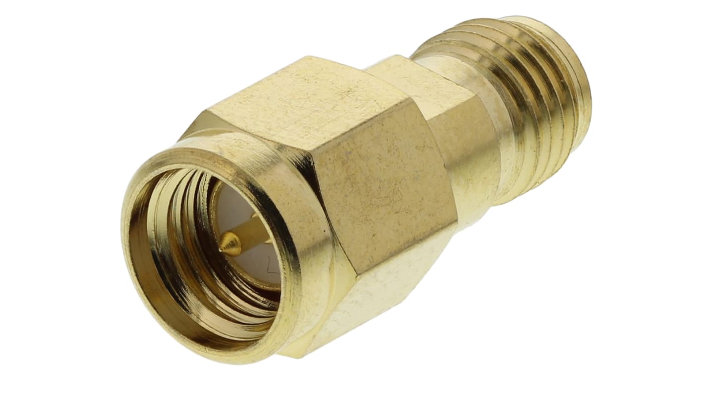 Straight 50Ω RF Adapter SMA Plug to SMA Socket 18GHz