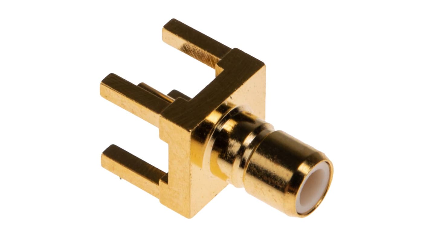 Connettore coassiale Ad angolo diritto RS PRO, Femmina, 50Ω, Montaggio PCB