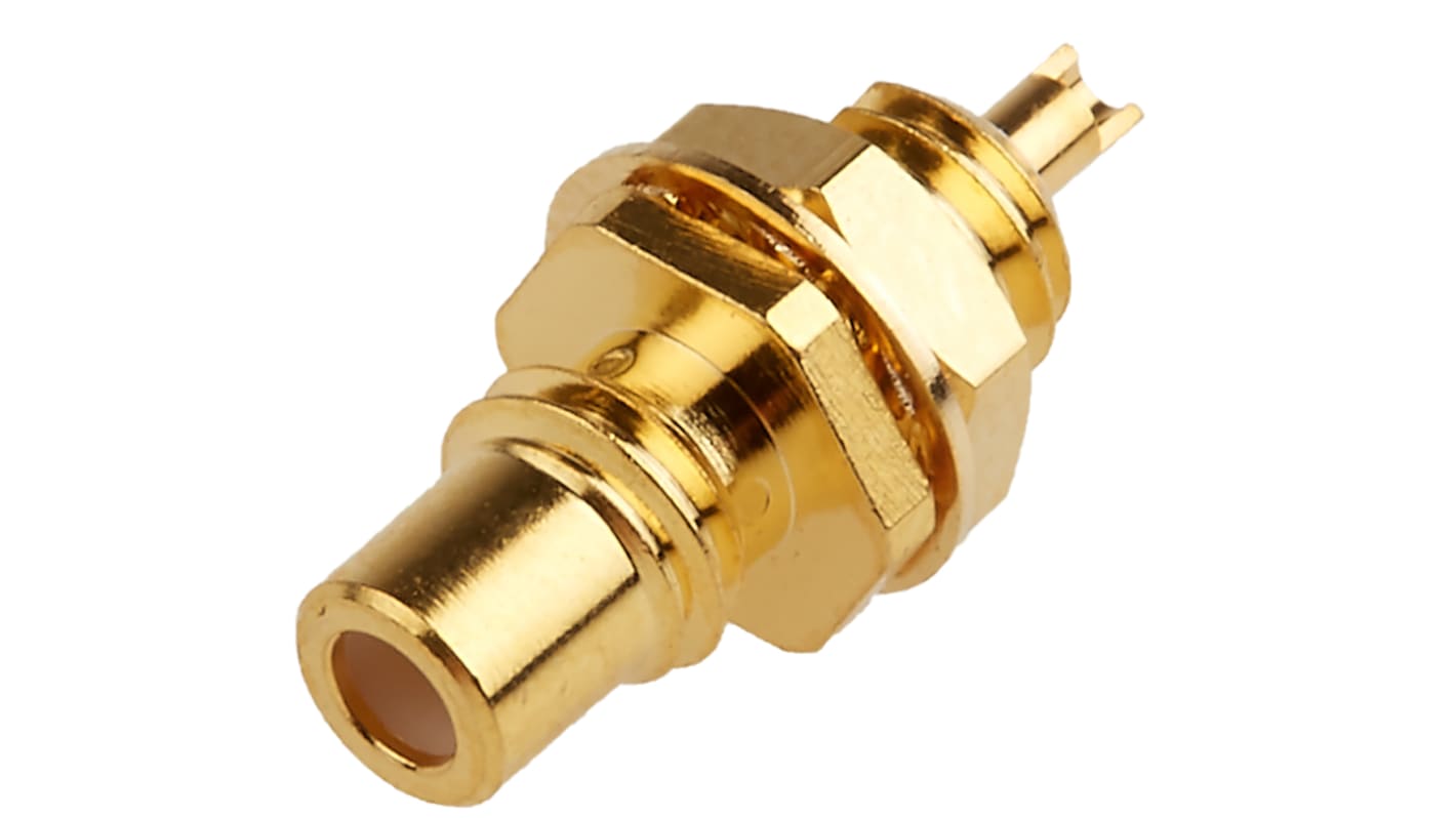 RS PRO, jack Panel Mount SMC Connector, 50Ω, Solder Termination, Straight Body