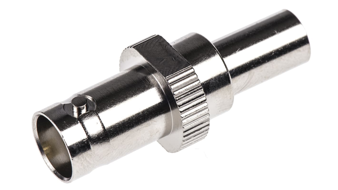 RS PRO, jack Cable Mount BNC Connector, 75Ω, Crimp Termination, Straight Body