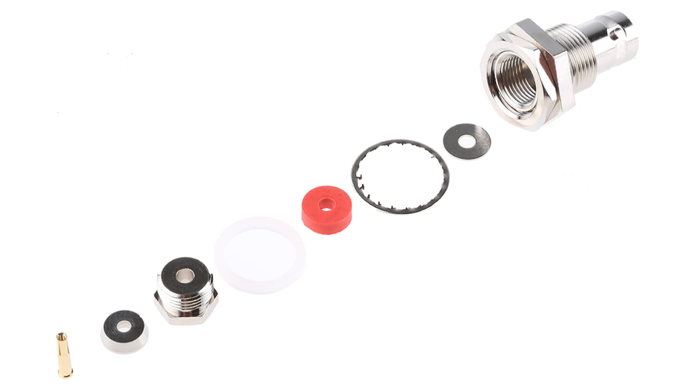 RS PRO, Jack Panel Mount BNC Connector, 75Ω, Clamp Termination, Straight Body