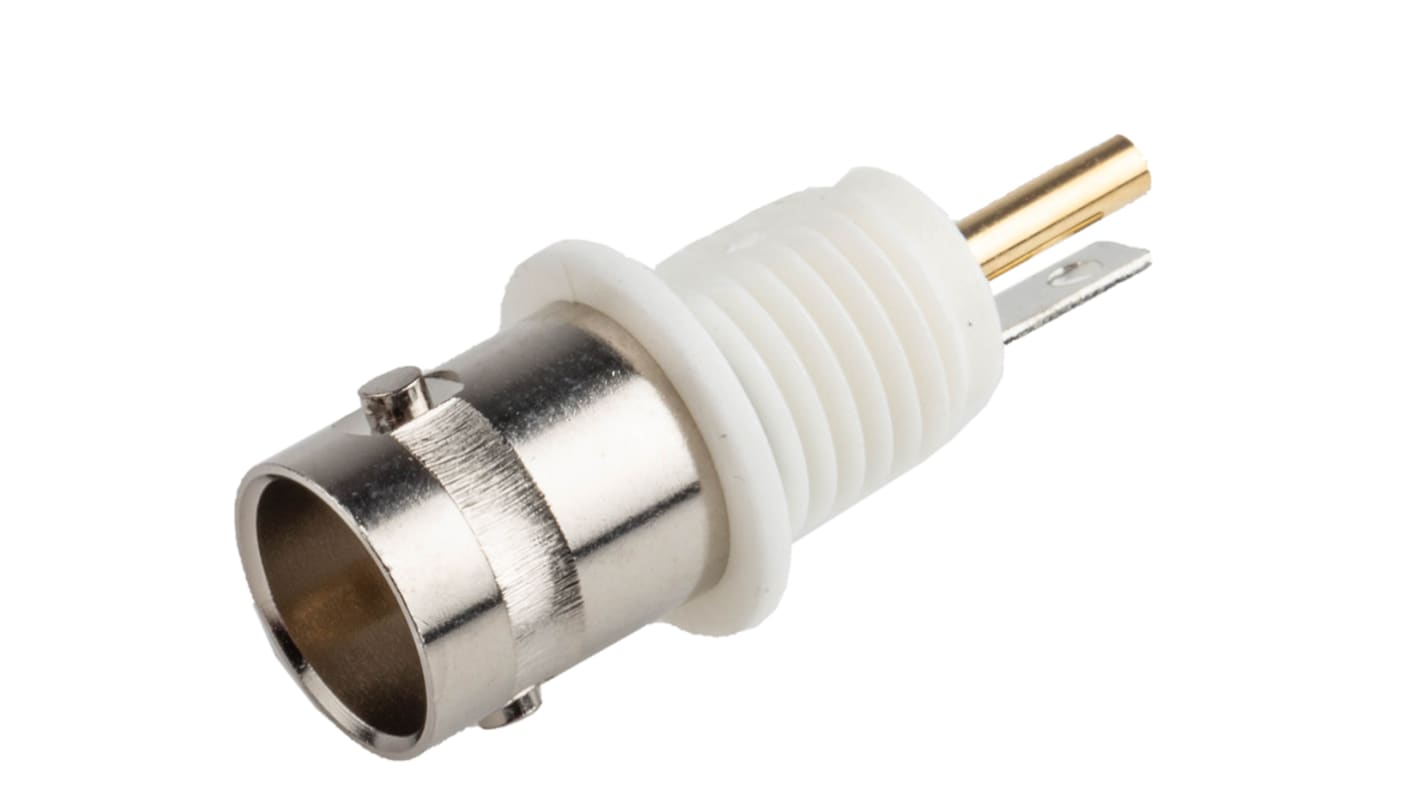 RS PRO, jack Panel Mount BNC Connector, 75Ω, Solder Termination, Straight Body