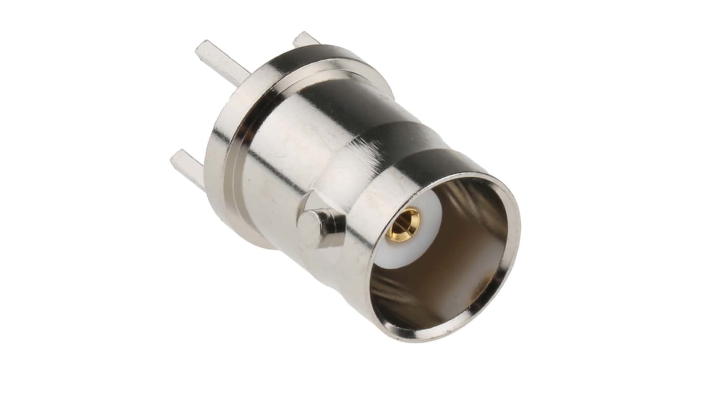RS PRO BNC连接器母座, 50Ω, PCB安装, 通孔端接, 直向