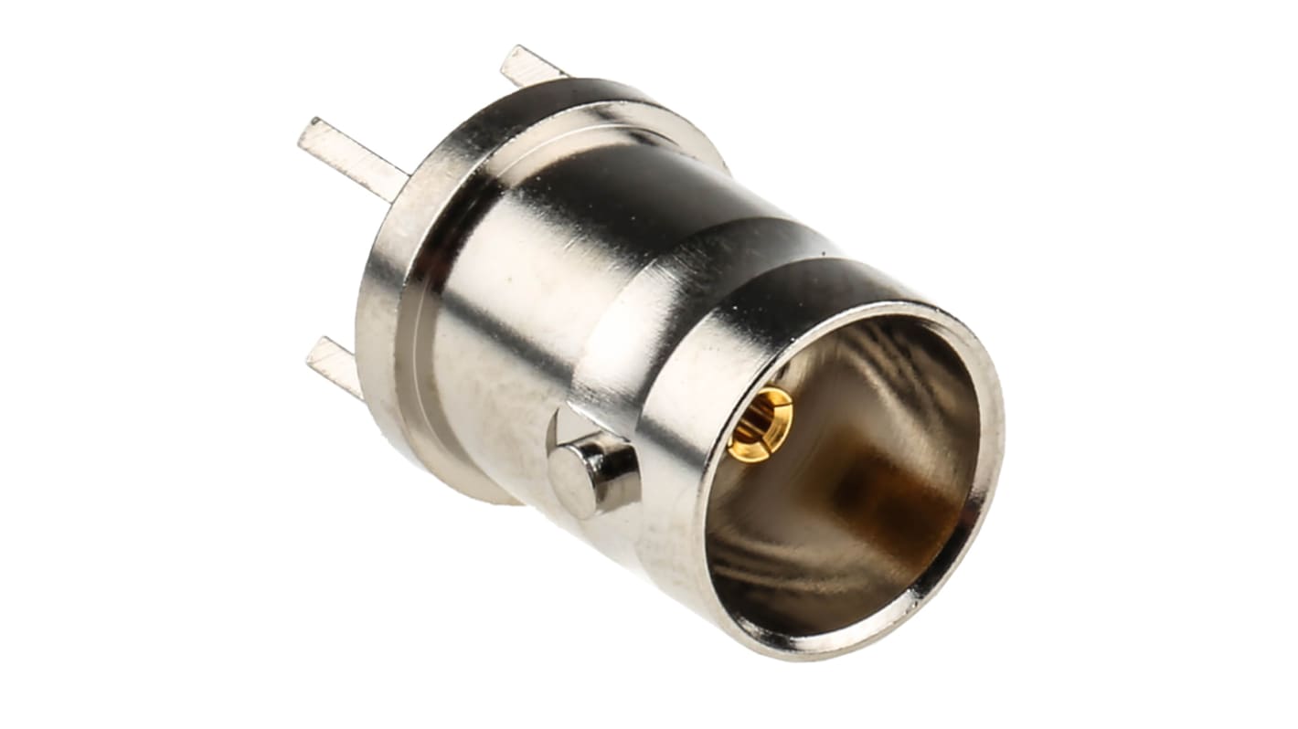 RS PRO, Jack PCB Mount BNC Connector, 75Ω, Through Hole Termination, Straight Body