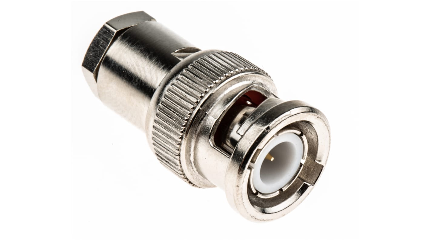 RS PRO, Plug Cable Mount BNC Connector, 75Ω, Clamp Termination, Straight Body