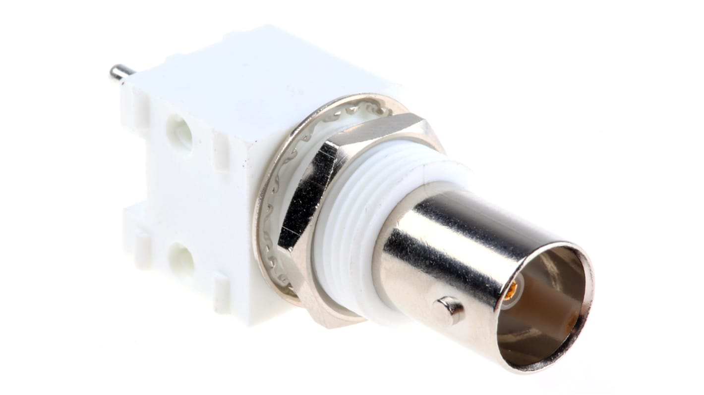 RS PRO, Jack PCB Mount BNC Connector, 75Ω, Through Hole Termination, Straight Body
