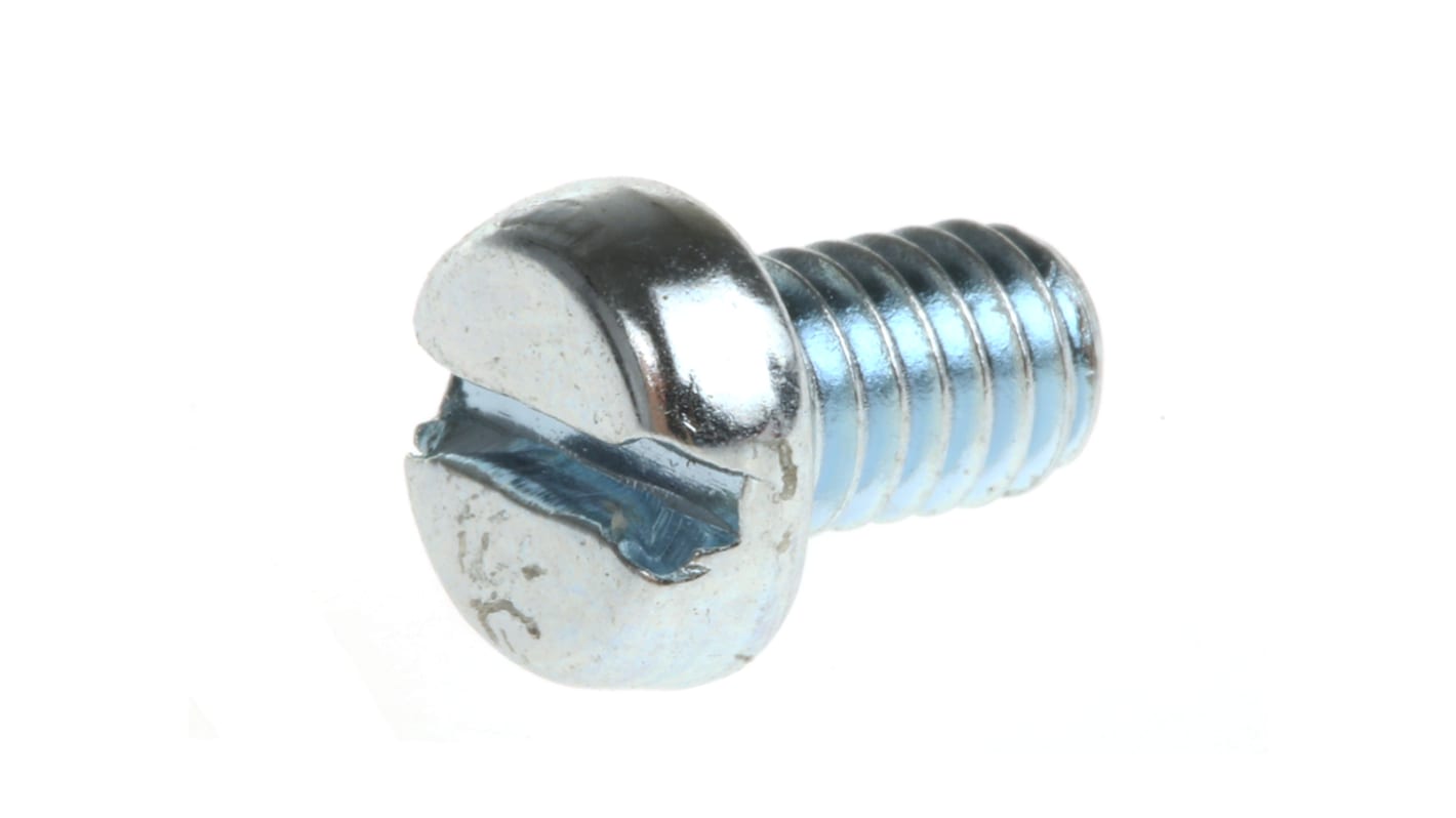 Śruby maszynowe M4 łeb z łbem walcowym Stalowe długość 6.0mm skok 0.70mm
