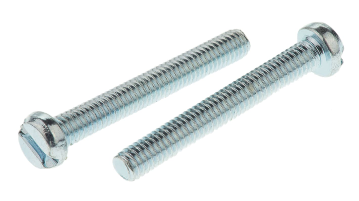 Śruby maszynowe M4 łeb z łbem walcowym Stalowe długość 30.0mm skok 0.70mm