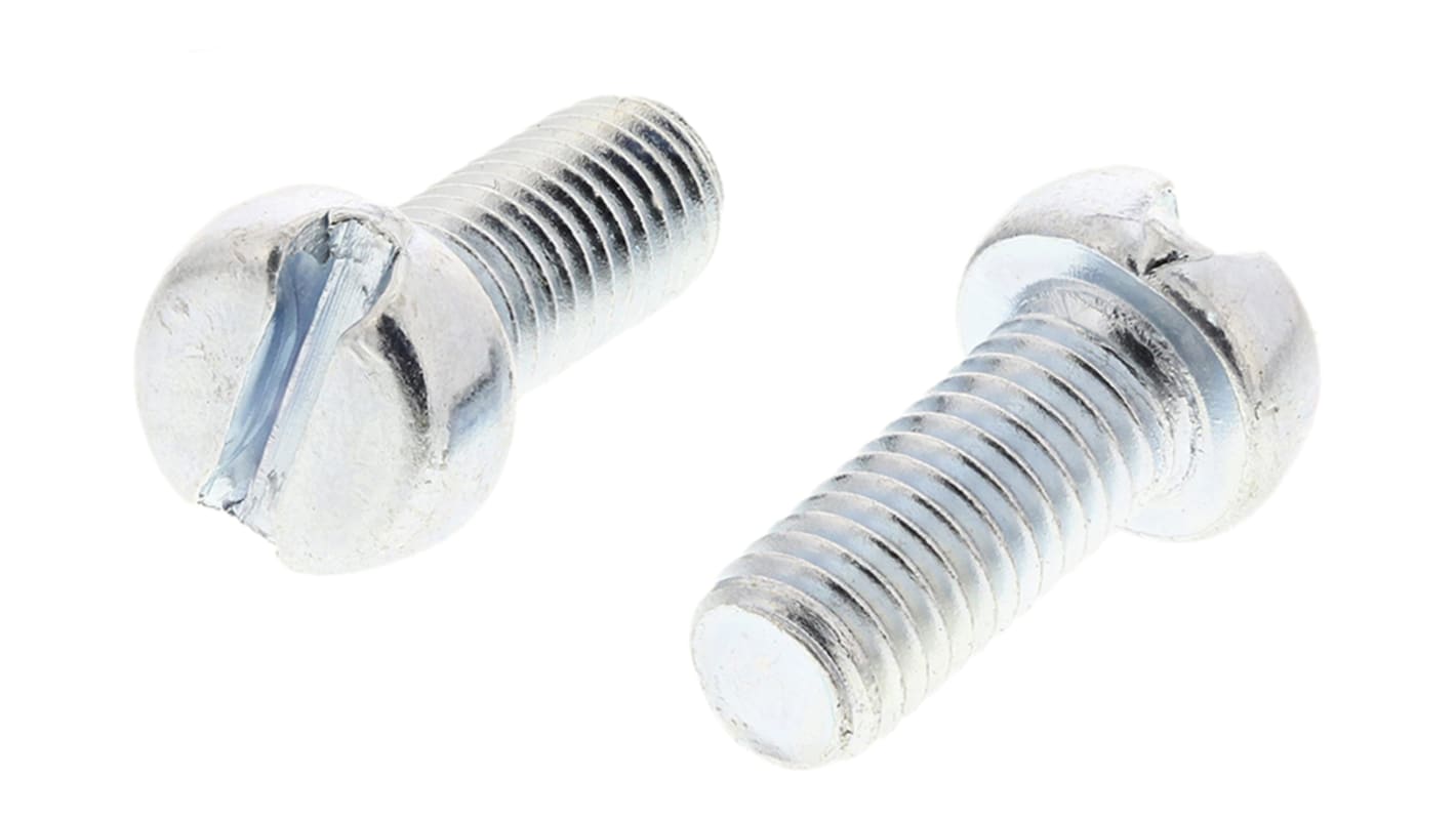 Śruby maszynowe M5 łeb z łbem walcowym Stalowe długość 12.0mm skok 0.80mm