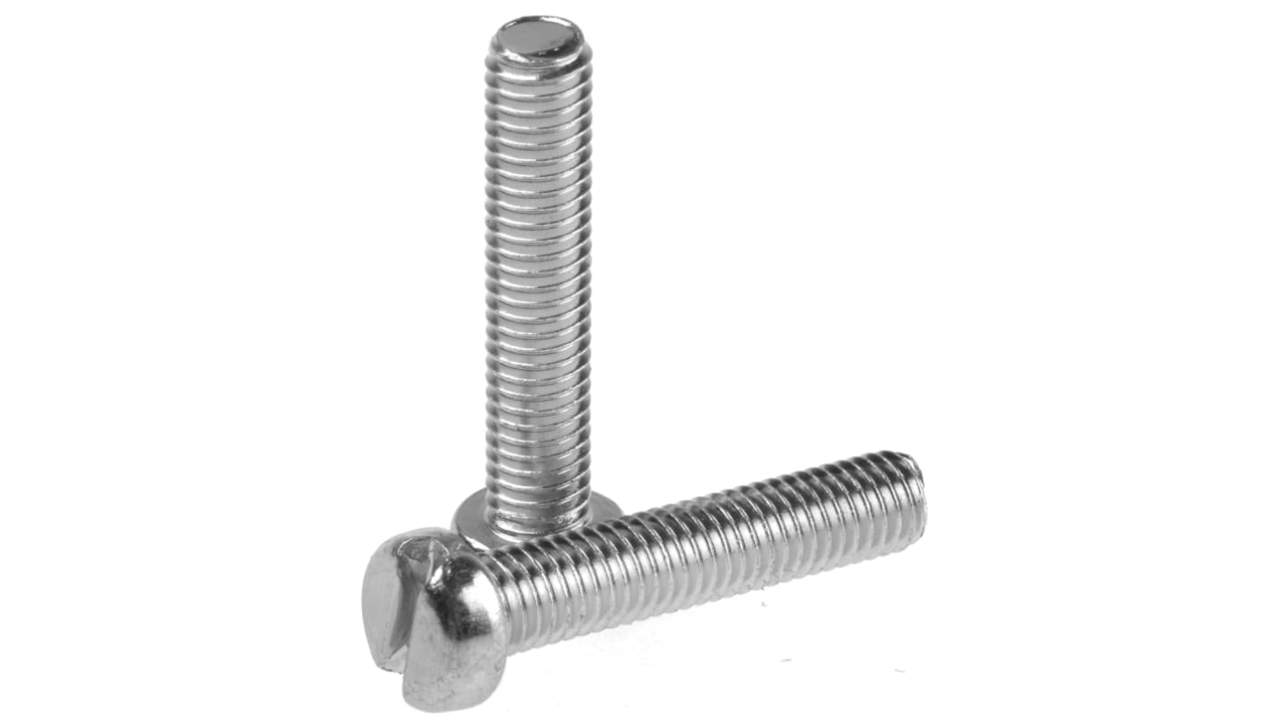Śruby maszynowe M5 łeb z łbem walcowym Stalowe długość 25.0mm skok 0.80mm