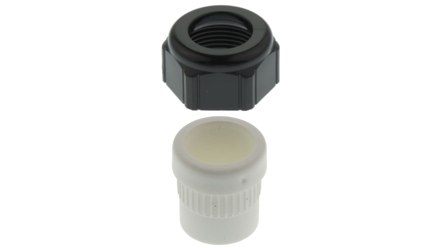 HARTING Han Series White Plastic Cable Gland, M25 Thread, 14mm min., 17mm max., IP68