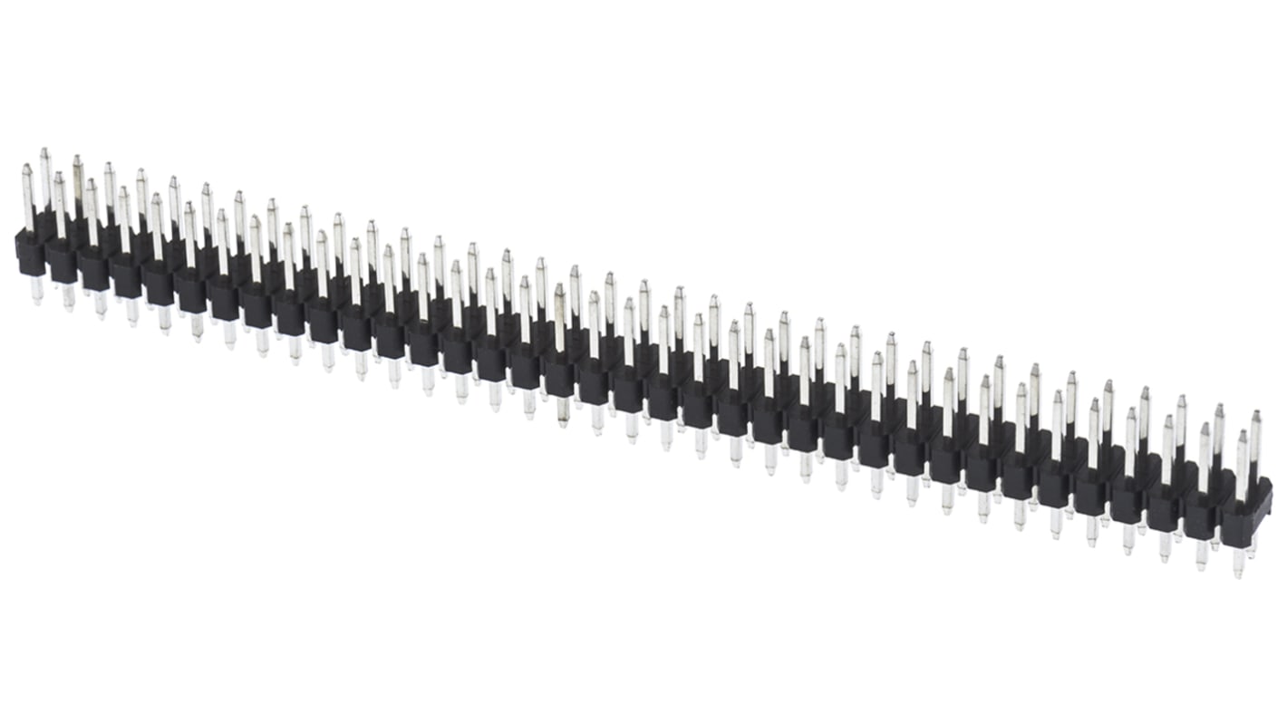 HARWIN 72p双排排针 直向板对板, 线对板连接器, 2.54mm间距, 3.0A, 750.0 V, THT安装, M20系列